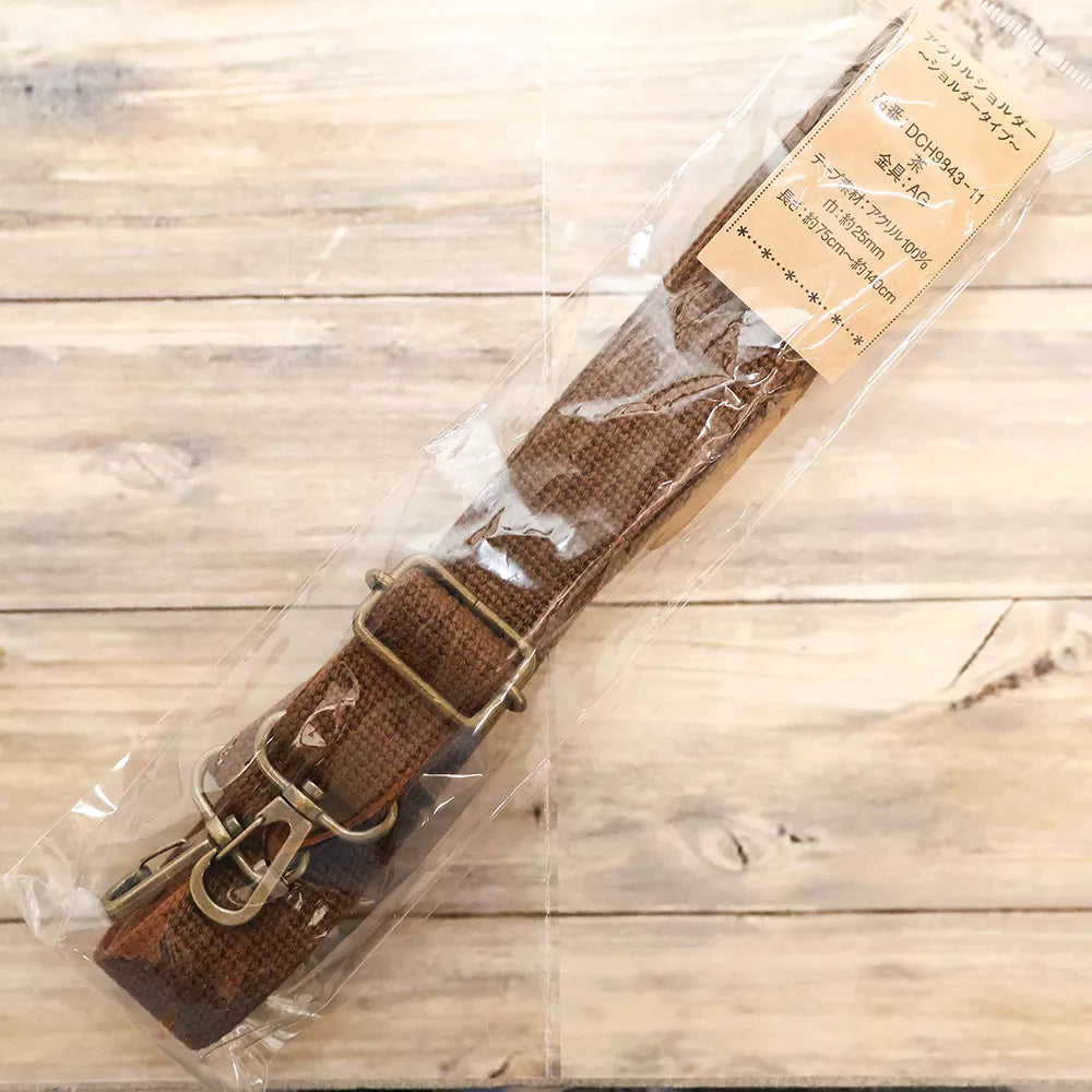 Acrylic Shoulder Strap - Shoulder Type - Brown - nomura tailor