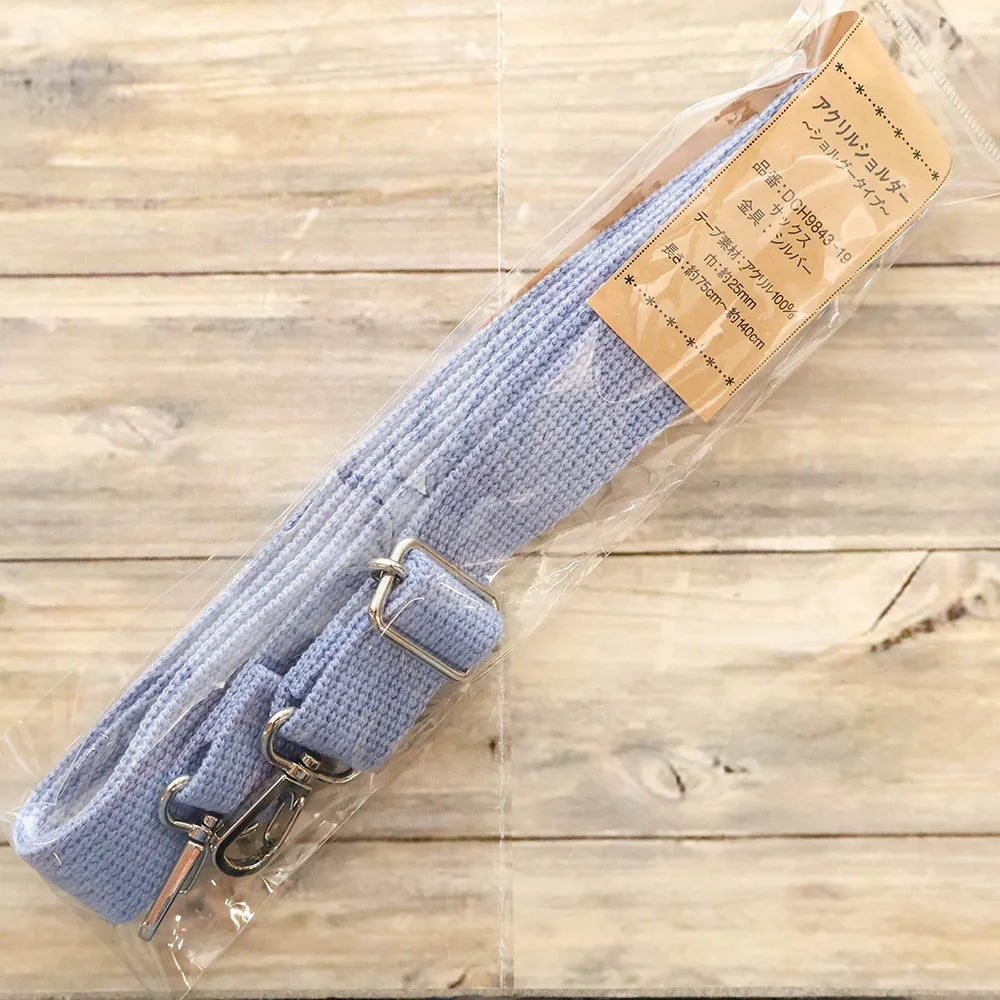 Acrylic Shoulder Strap - Shoulder Type - Saxe Blue - nomura tailor