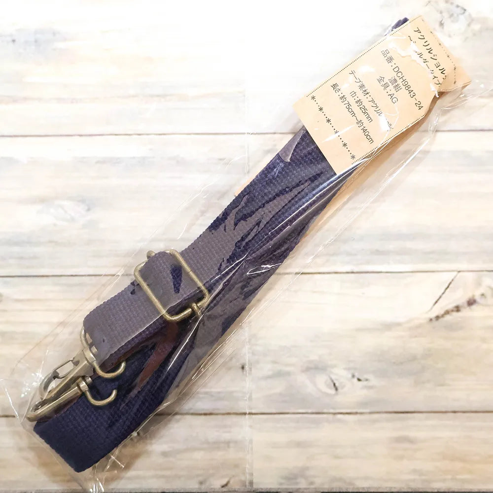 Acrylic Shoulder Strap - Shoulder Type - Dark Navy - nomura tailor