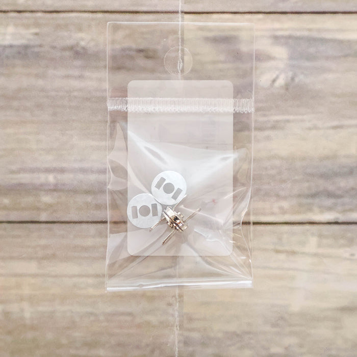 Mini Magnetic Buttons - 8ｍｍ Silver - nomura tailor