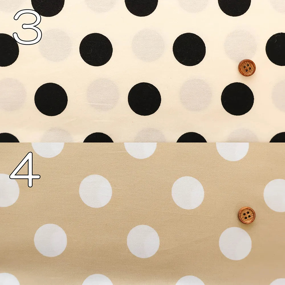 Cotton Broad Printed Fabric - Dot - nomura tailor