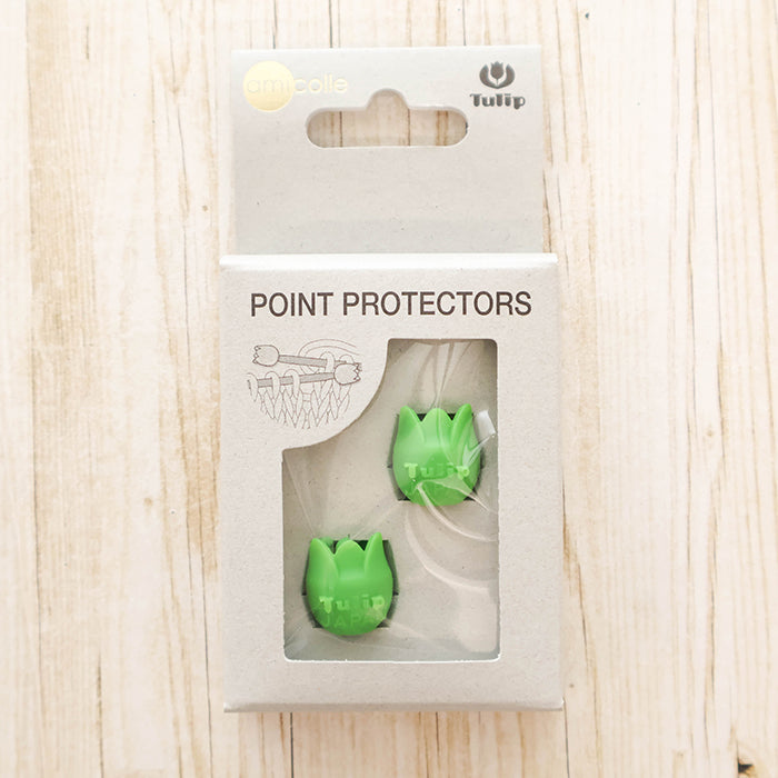 Tulip Knitting Needle Cap (Small) for Sizes 0-8 Green - nomura tailor