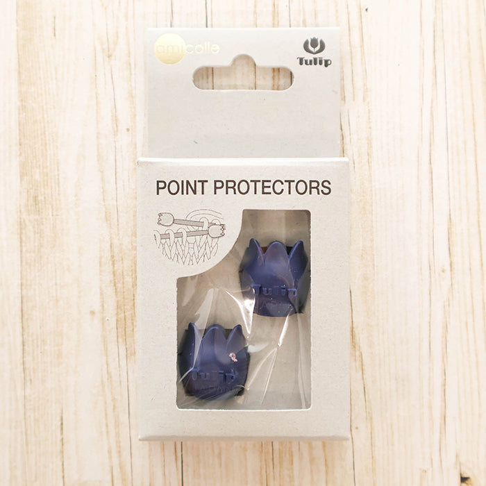 Tulip Knitting Needle Cap (Large) for Sizes 6–15 Navy - nomura tailor
