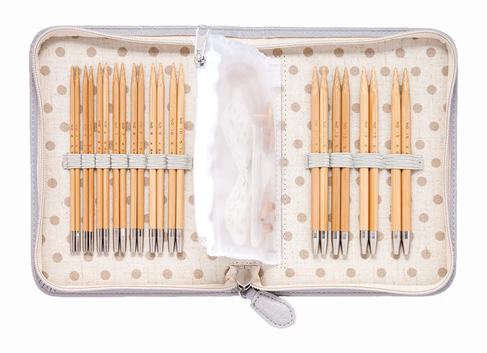 Tulip CarryC Long Thin size Fine Interchangeable Bamboo Knitting Needle Set - nomura tailor