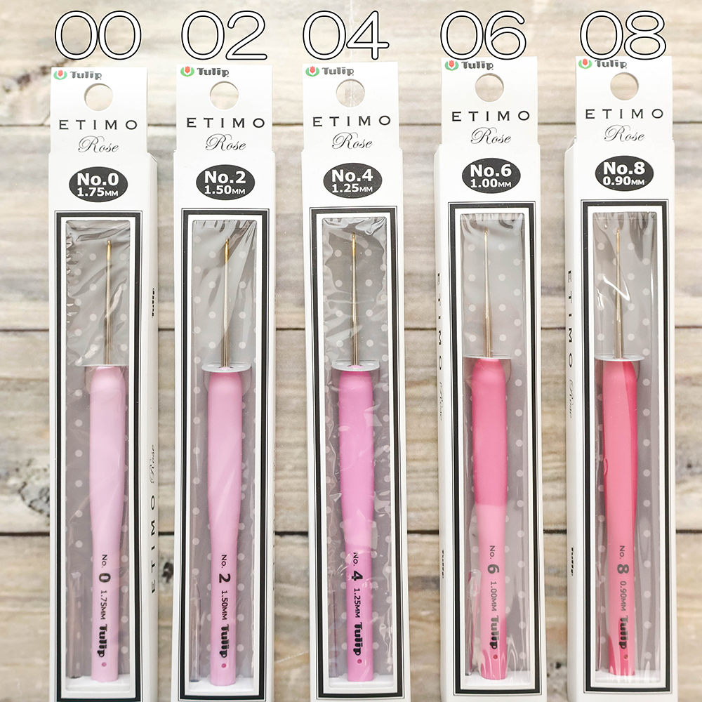 Cushion Grip ETIMO Rose Lace Crochet Hook - nomura tailor