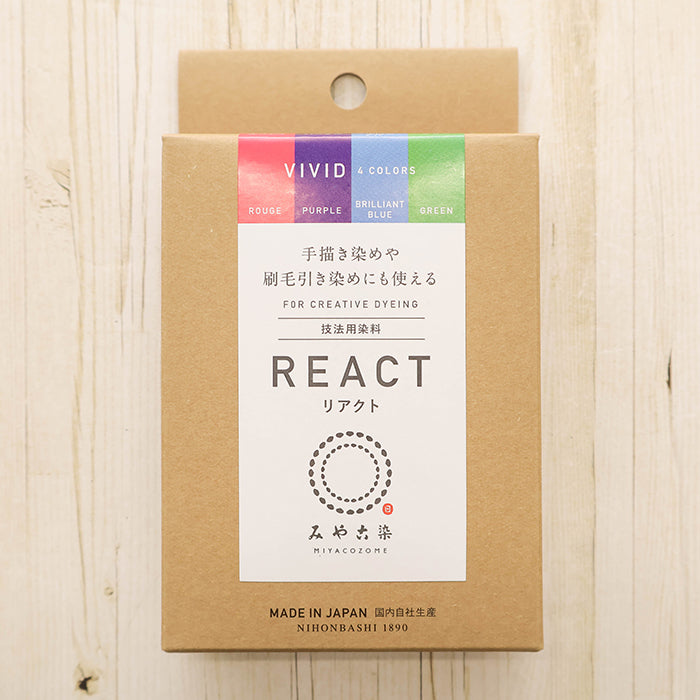 Miyako-zome Technique Dye React 4COLORS VIVID - nomura tailor