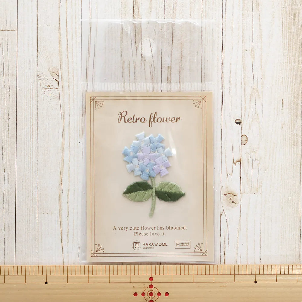2-Way Patch - Retro Flower - Hydrangea - nomura tailor