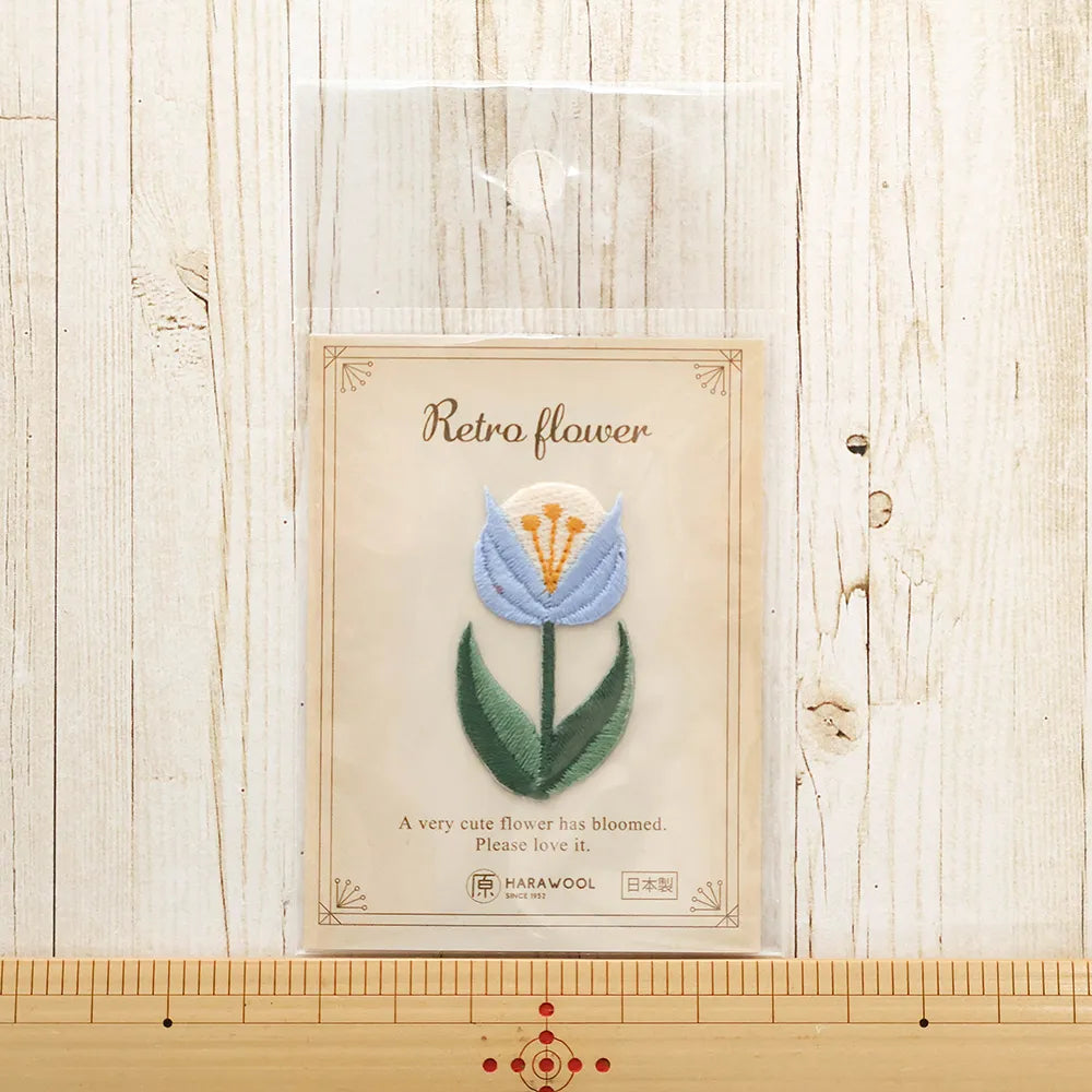 2-Way Patch - Retro Flower - Blue Flower - nomura tailor