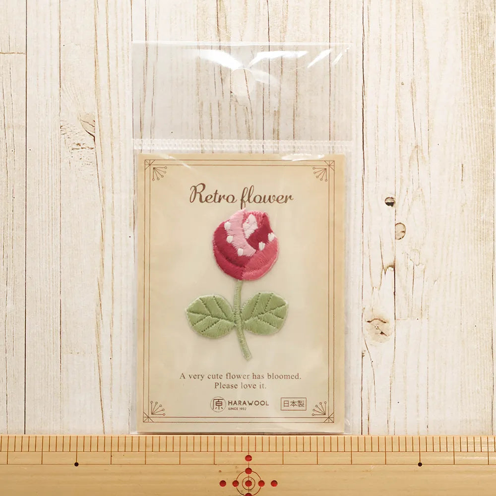 2-Way Patch - Retro Flower - Rose - nomura tailor