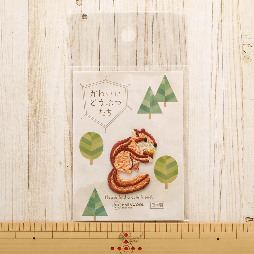 2-Way Patch Cute Animals - Squirrel - nomura tailor