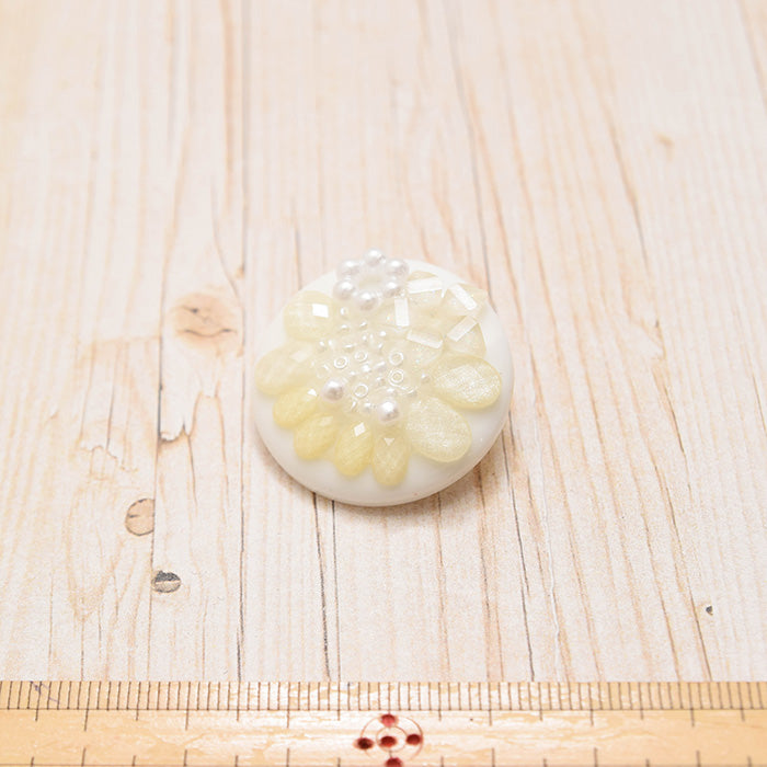 Pearl Flower button 30mm - nomura tailor