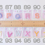 Iron adhesive Alphabet Lamekara Full [O -Z] - nomura tailor