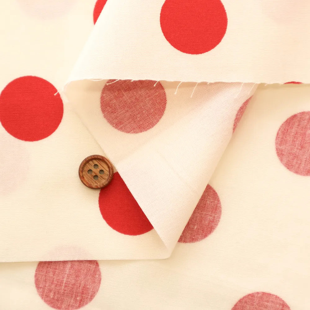 Cotton Broad Printed Fabric - Dot - nomura tailor