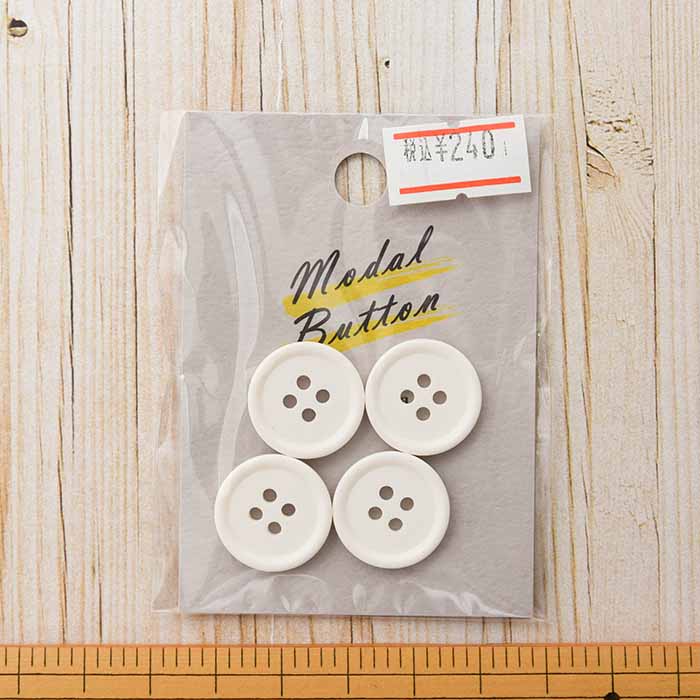 Four hole polyester button 18mm 4 pieces - nomura tailor