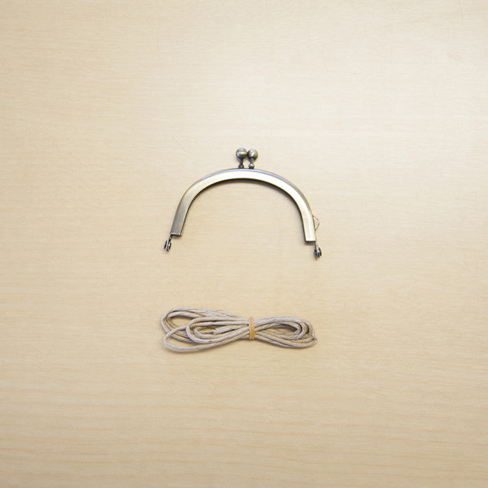 Gamaguchi base (curve/BN) size/7cm x5.5cm (made in Japan) - nomura tailor