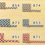 Country Bai A Stape (Check Pattern) 12mm width - nomura tailor