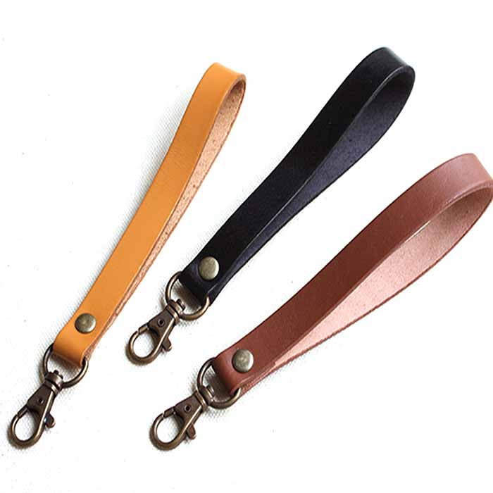 Genuine leather clutchback handle 15mm x 19cm beige - nomura tailor