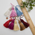 Tassel Pom Pom Solid Color - nomura tailor