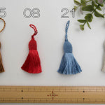 Tassel Pom Pom Solid Color - nomura tailor