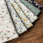 Cotton Sharting Printed Fabric - Mini Flower - nomura tailor