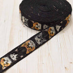 Indian embroidered ribbons - Cat approx. 25 mm wide - nomura tailor