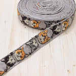 Indian embroidered ribbons - Cat - approx. 25 mm width - nomura tailor