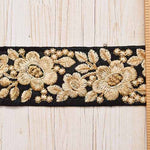 Indian embroidered ribbon, approx. 44mm wide - nomura tailor