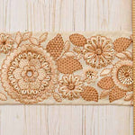 Indian embroidered ribbon, approx. 59mm wide - nomura tailor