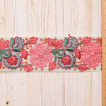 Indian embroidered ribbon, approx. 48mm wide - nomura tailor