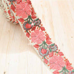 Indian embroidered ribbon, approx. 48mm wide - nomura tailor