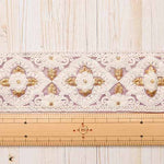 Indian embroidered ribbon, approx. 52mm wide - nomura tailor