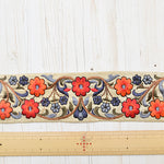 Indian Embroidered Ribbon, [Approx. 60mm Width] - nomura tailor