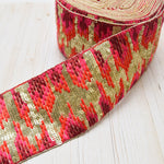 Indian Embroidered Ribbon, [Approx. 60mm Width] - nomura tailor