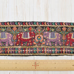 Indian Embroidered Ribbon, [Approx. 90mm Width] - nomura tailor