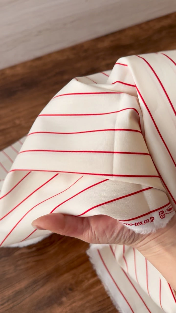 Cotton Broad Fabric - Pencil Stripe - nomura tailor
