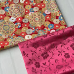 Cotton Muslin Lame (Glitter) Fabric - Chrysanthemum Mandala - nomura tailor