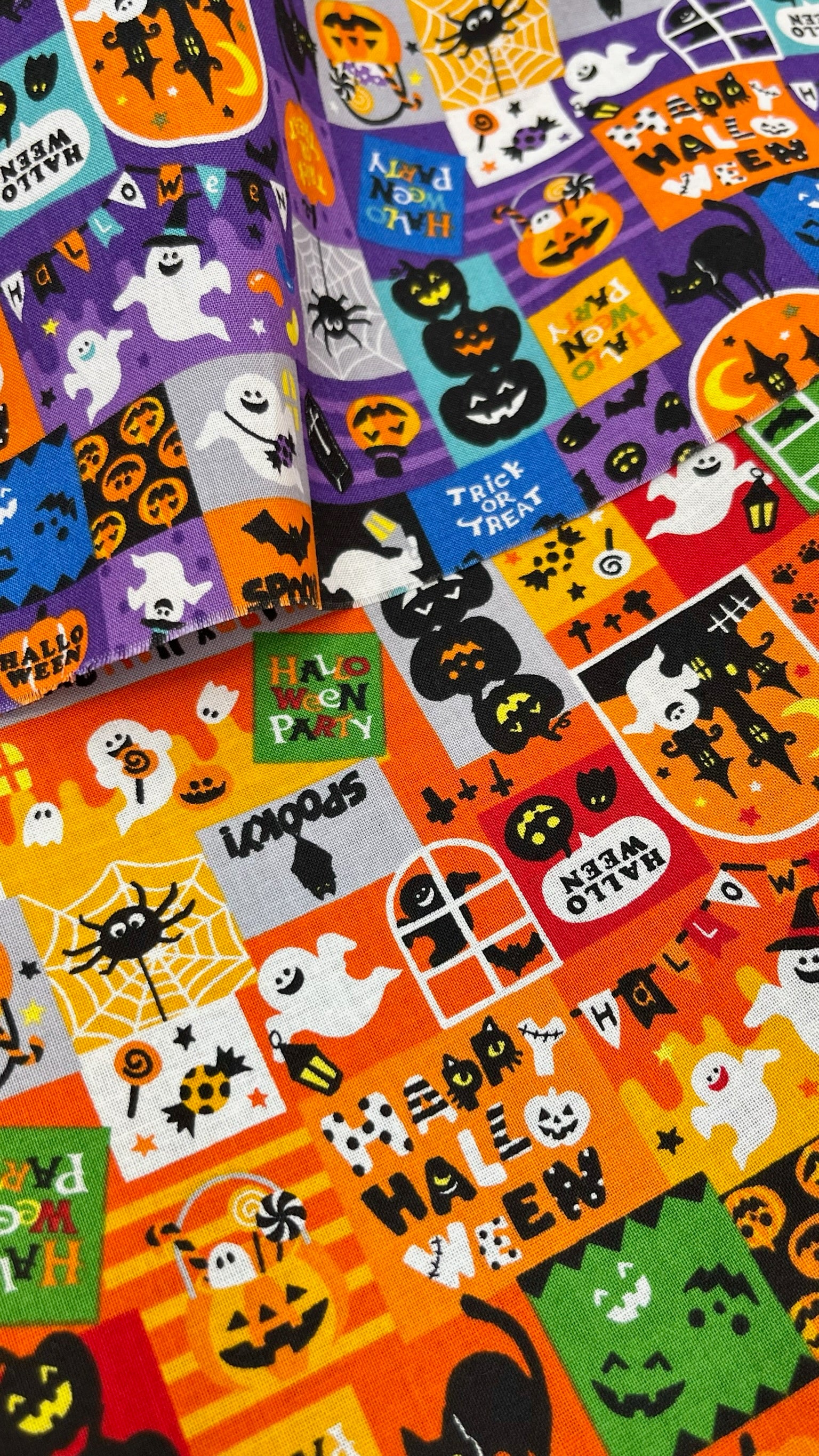 Cotton Scare Printed Fabric - Happy Halloween - nomura tailor
