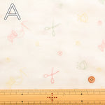 Petite Pique Cotton Cambric Embroidered Fabric Sewing - nomura tailor