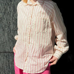 Cotton Broad Fabric - Pencil Stripe - nomura tailor