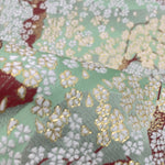 Gold Brocade (Kinran) - Weeping Cherry Blossoms - nomura tailor