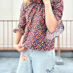 40"Cotton Broad Printed Fabric - Dots - nomura tailor