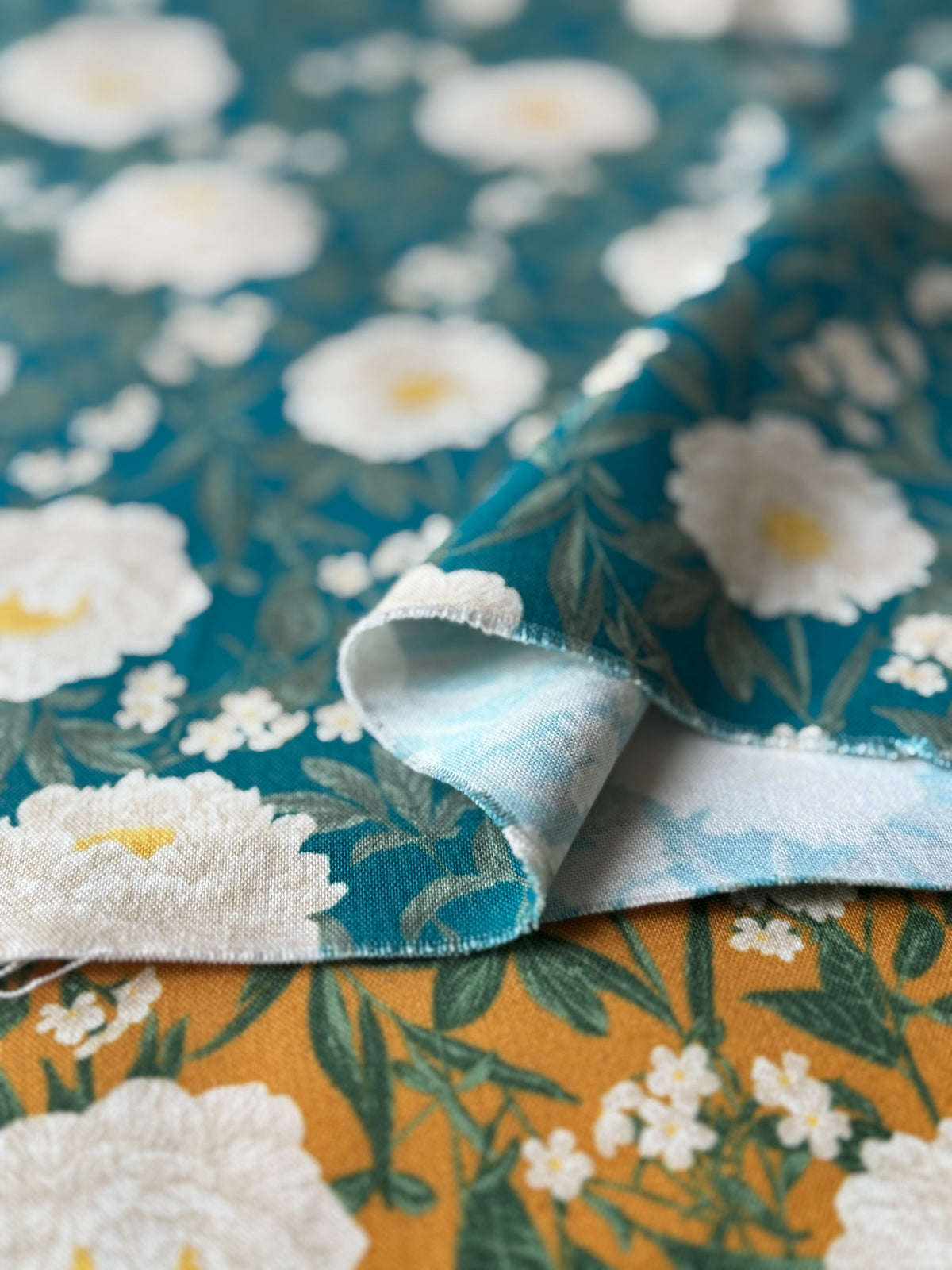 Cotton 10 Canvas Printed Fabric - Flowers - nomura tailor