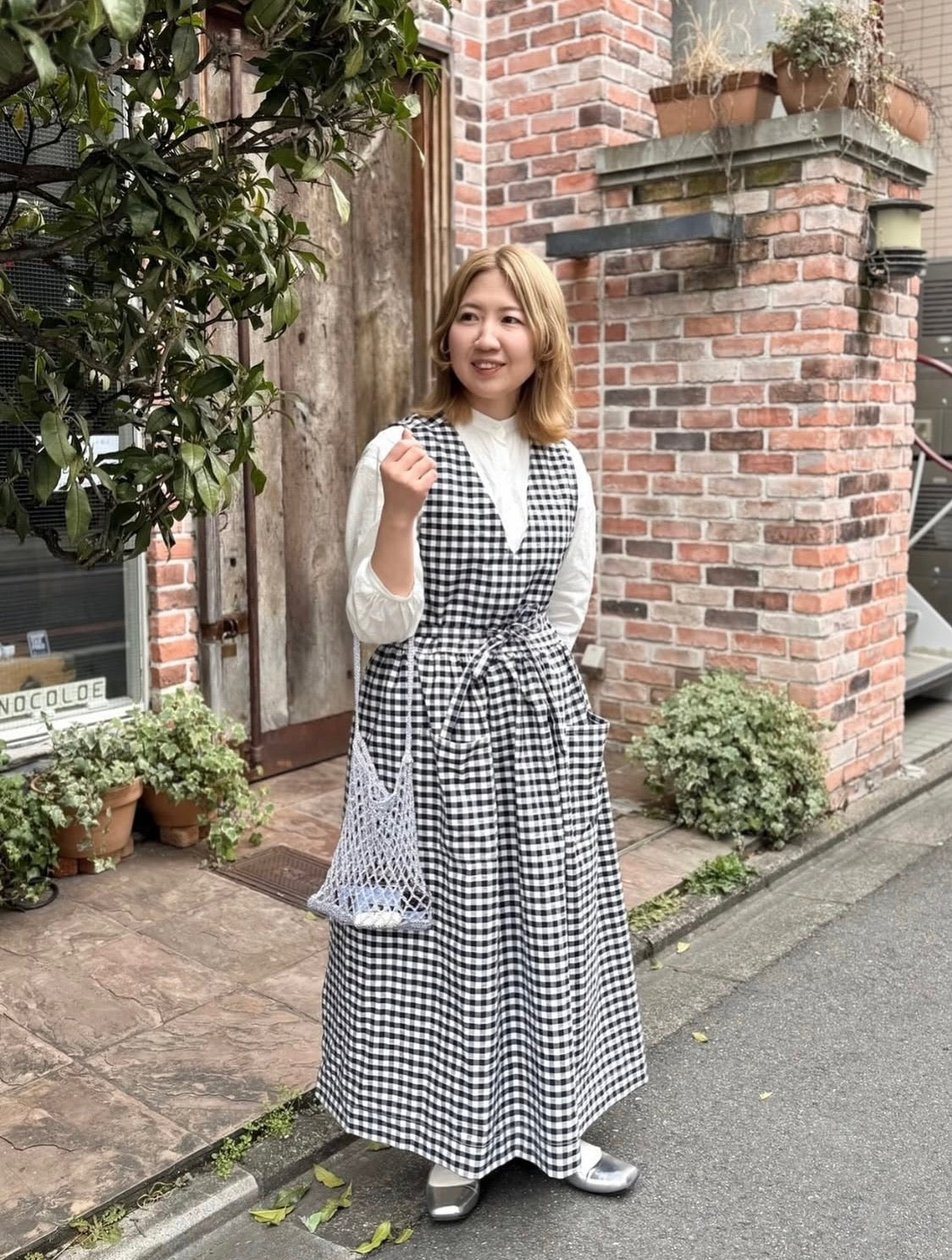 C/L Washed Weather Fabric - Gingham (Medium) - nomura tailor