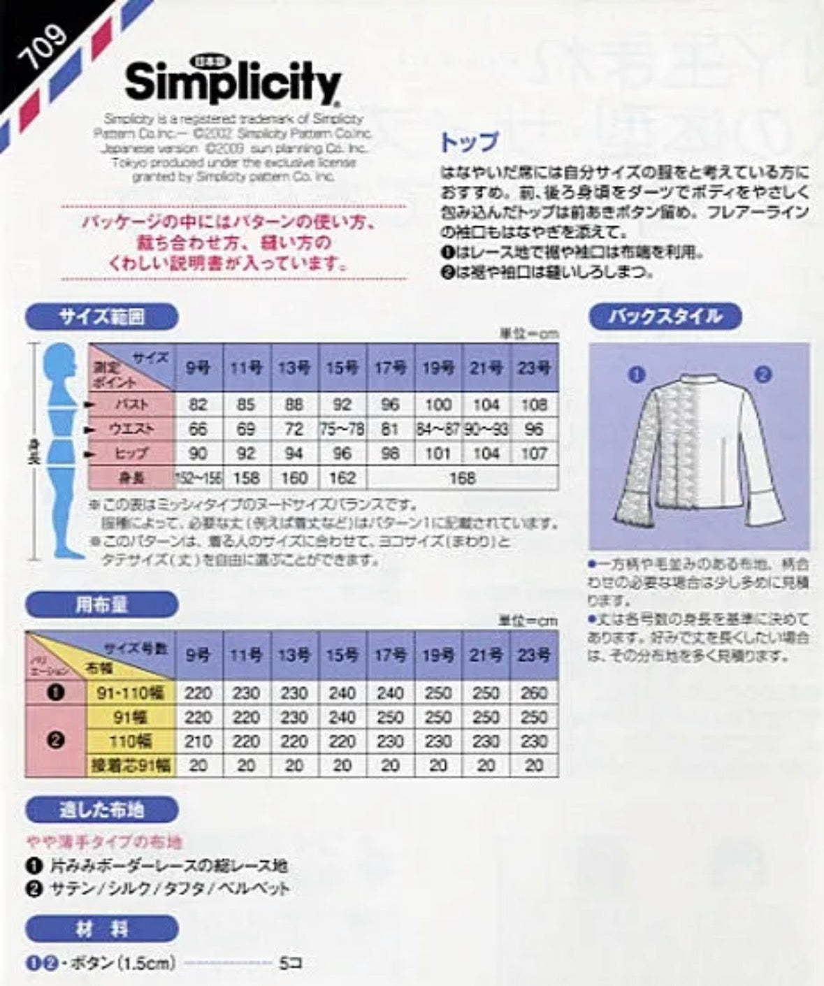 Pattern - Top - nomura tailor