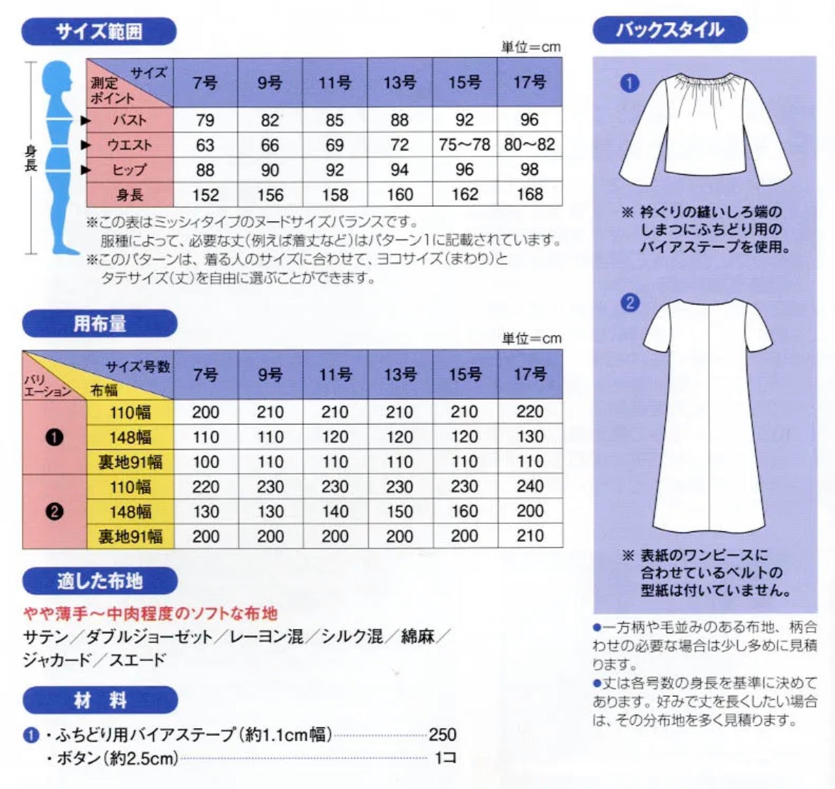 Pattern - Bolero & Dress - nomura tailor