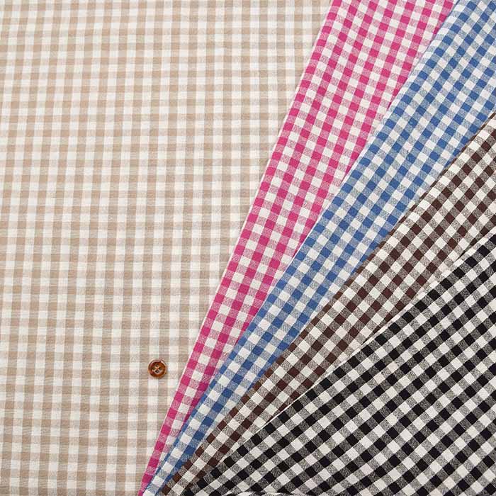 Cotton Residual Yarn Gingham Check Fabric Made in China - nomura tailor