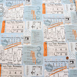 Cotton sheeting print fabric moda BLUISH Pattern 1 - nomura tailor