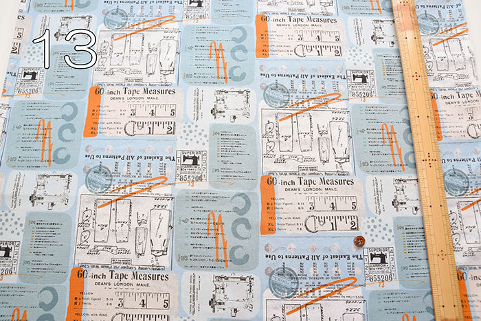 Cotton sheeting print fabric moda BLUISH Pattern 1 - nomura tailor