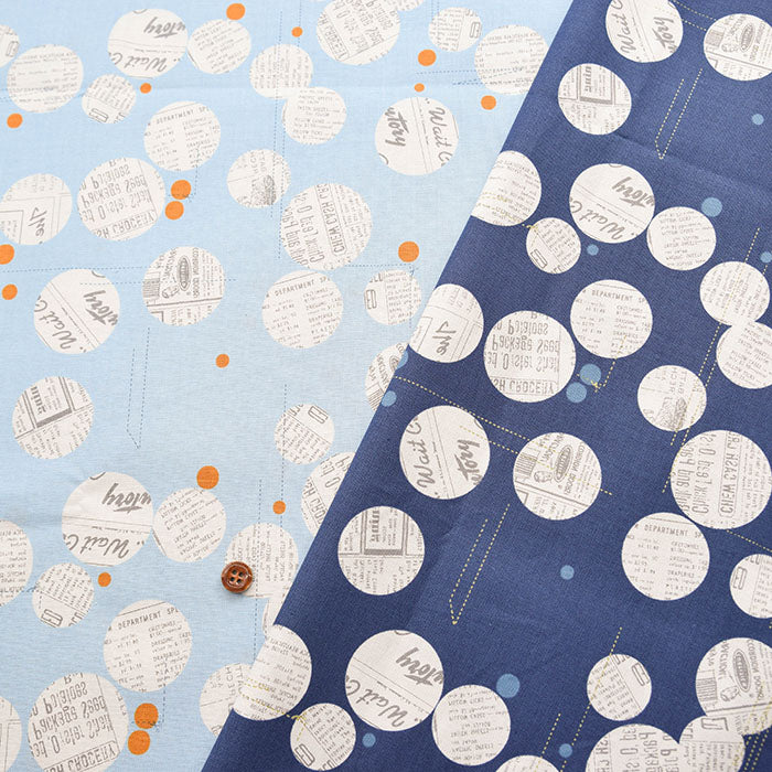 Cotton sheeting print fabric moda BLUISH Pattern 2 - nomura tailor
