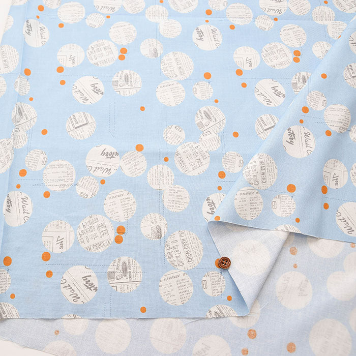 Cotton sheeting print fabric moda BLUISH Pattern 2 - nomura tailor